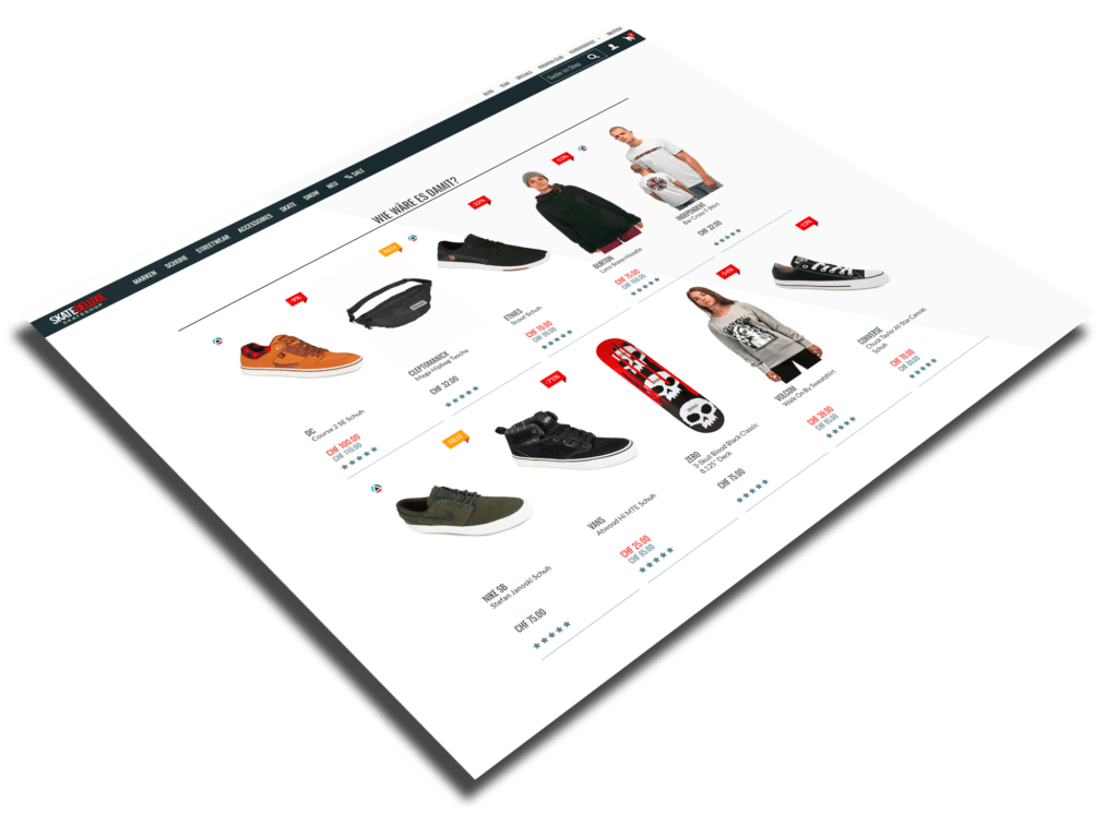 Die Produktseite eines Onlineshops