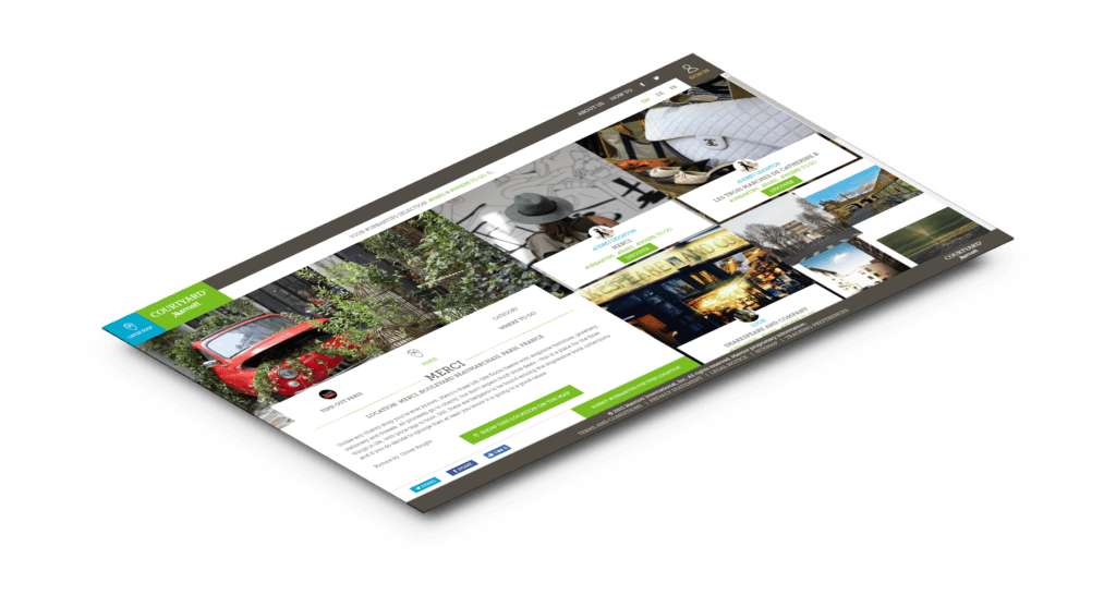 Die Startseite eines Blogs